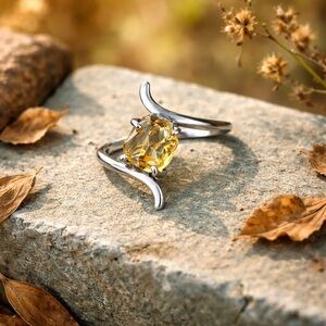 Natural Citrine Ring